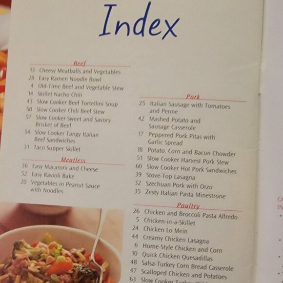 Vintage Cookbook Lot Pampered Chef Crock pot recipes Betty Crocker Food Pasta - Picture 5 of 14